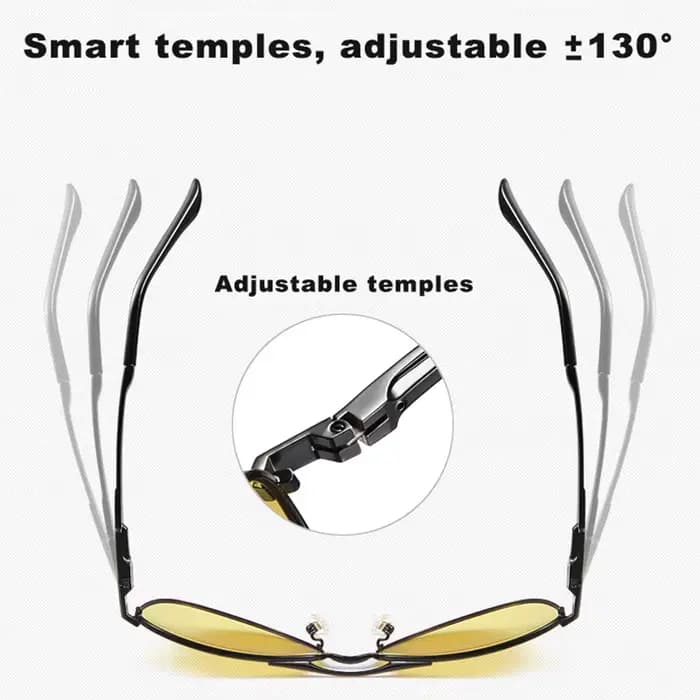 LIOUMO Top qualité luxe Design pilote lunettes de soleil photochromique polarisé Vision nocturne con