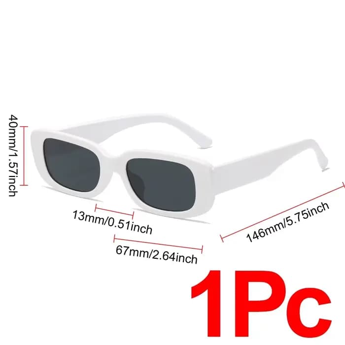 Lunettes de soleil Hip Hop multicolores, monture carrée petite taille, style vintage, protection UV,