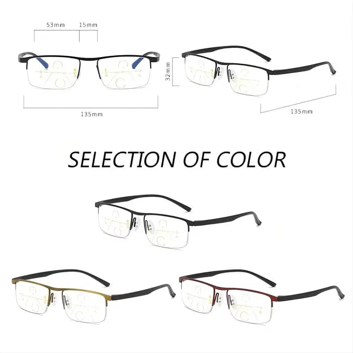 IENJOY – lunettes de lecture multifocales progressives intelligentes, demi-monture, double usage, An