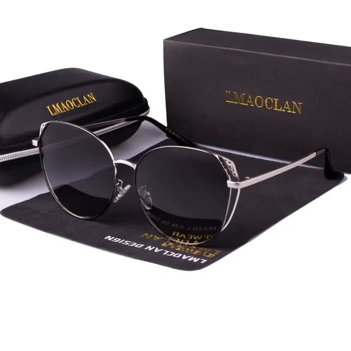 LMAOCLAN-Lunettes de soleil polarisées pour femmes, vintage, ajourées, UV400