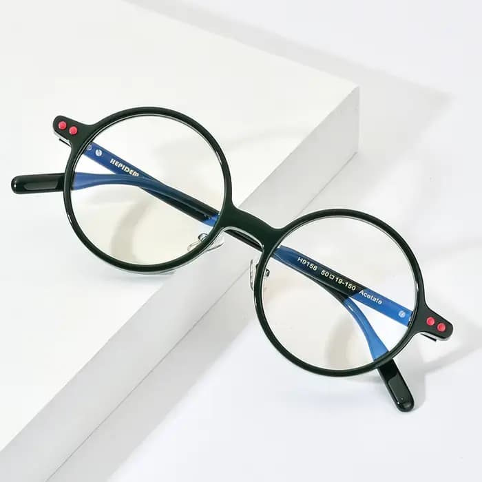 HEPIDEM acétate lunettes cadre hommes marque concepteur rond femmes Nerd lunettes japonais à la main