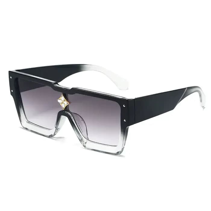 Lunettes de soleil carrées de luxe en diamant pour hommes et femmes, lunettes de soleil de marque de