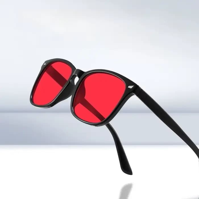 Lunettes Anti-lumière bleue avec lentilles teintées rouges, meilleur sommeil, filtre à lentille roug
