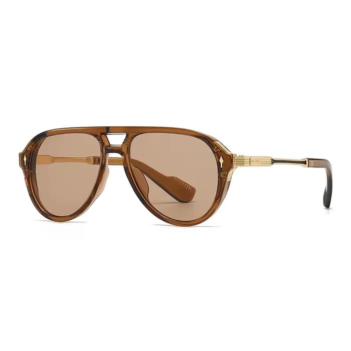 Nouvelles lunettes d'aviateur pour hommes de style européen et américain, lunettes de soleil rétro à