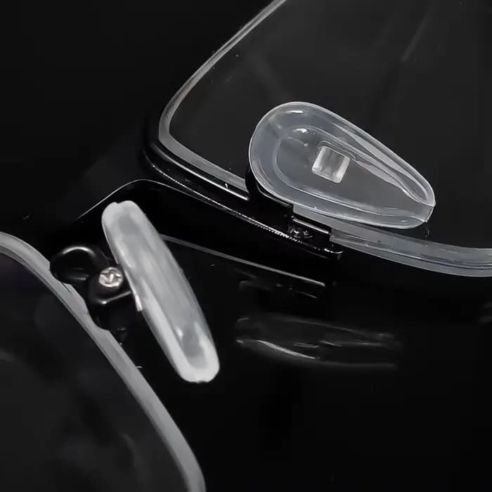Plaquettes de nez pour lunettes avec tournevis, en silicone souple, à chambre à air, pour remplaceme