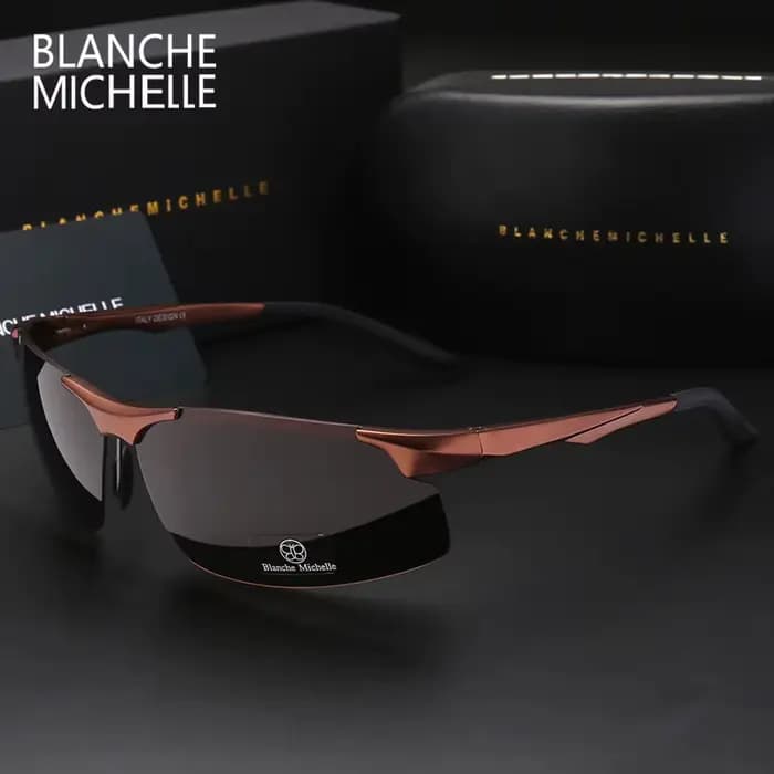 Lunettes de soleil polarisées en aluminium et magnésium pour hommes, pour sport, conduite, Vision no