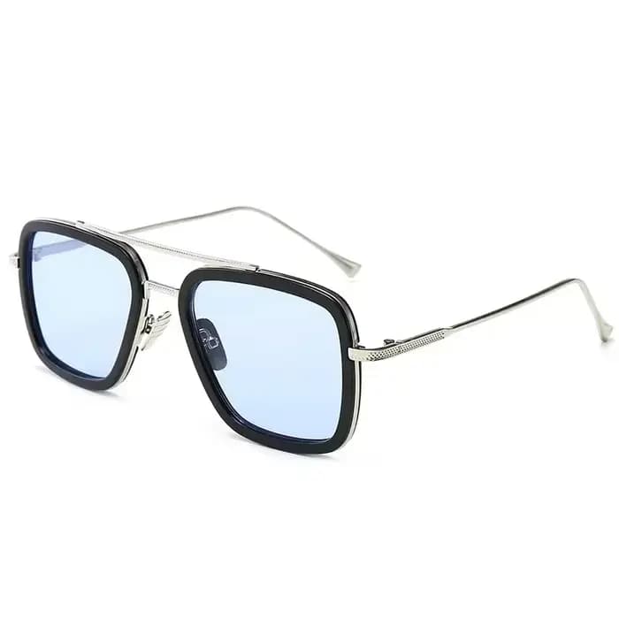 Marque Designer Iron Man Tony Stark pêche lunettes de soleil pour hommes carré Sport de plein air co