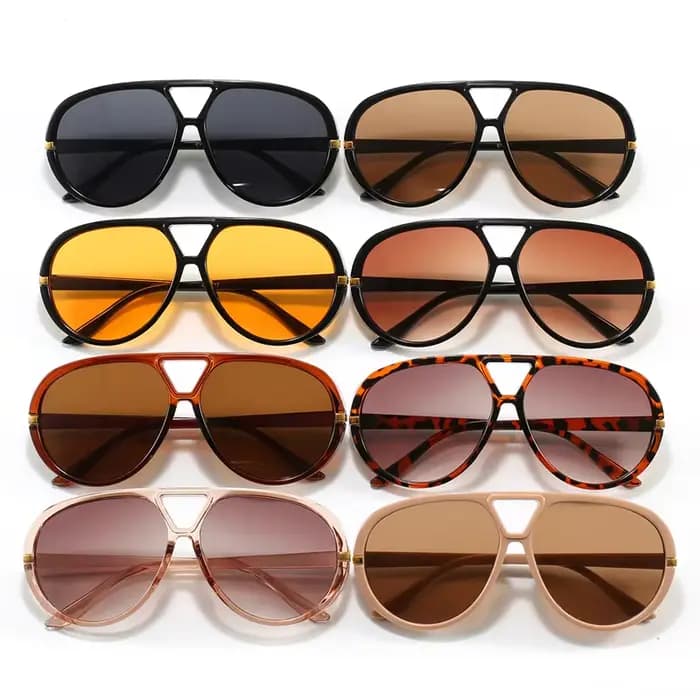 Lunettes de soleil ovales Orange à grande monture pour femmes, nouvelle mode, marque d'été, lunettes
