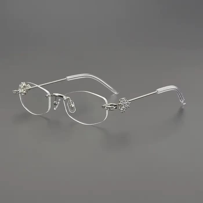 MUSKOBR – lunettes Vintage sans bords pour femmes et hommes, marque de luxe de styliste GM Glitz, mo