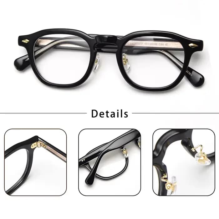 HBK rétro ovale lunettes montures lentilles transparentes hommes haute qualité TR-90 cadre lunettes