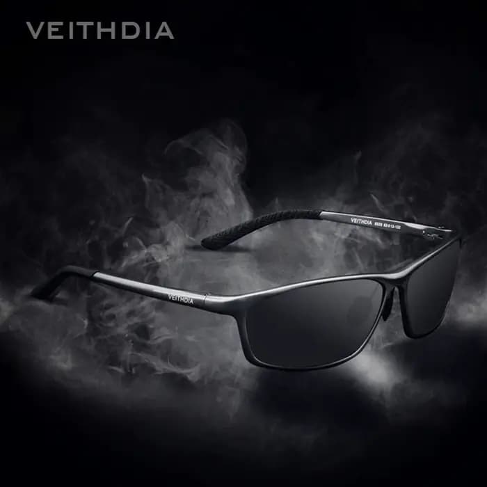 VEITHDIA lunettes de soleil en aluminium hommes polarisées UV400 lentille Sport en plein air conduit