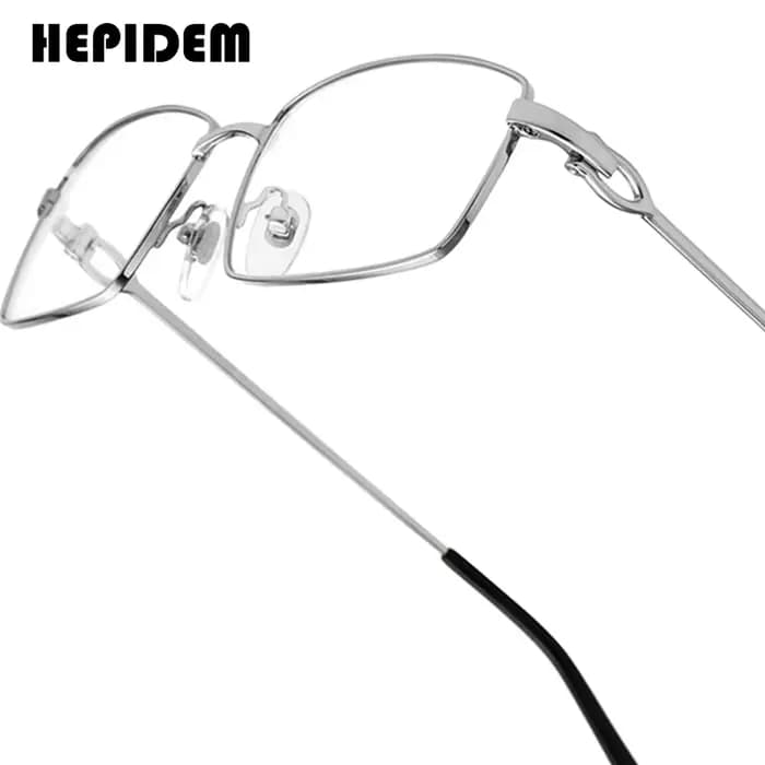 HEPIDEM-Lunettes carrées sans monture pour hommes, monture en alliage, lunettes sans monture, design