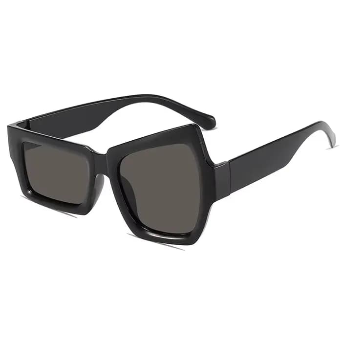 Lunettes de soleil hip-hop tendance et amusantes avec sourcils surélevés d'un côté, lunettes de sole