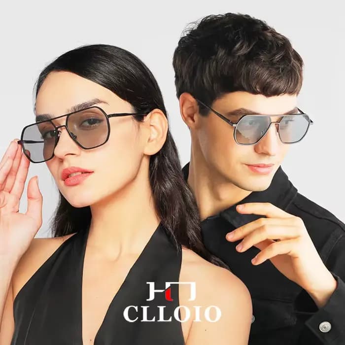 CLLOIO – lunettes de soleil photochromiques en aluminium pour hommes et femmes, polarisées, Anti-ébl