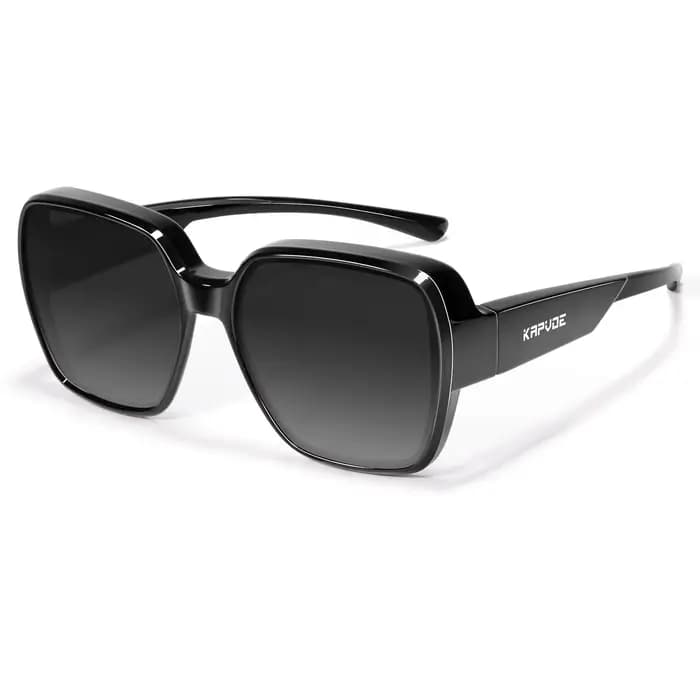 Kapvoe myope lunettes de soleil carrées polarisées hommes photochromiques cyclisme ajustement lunett