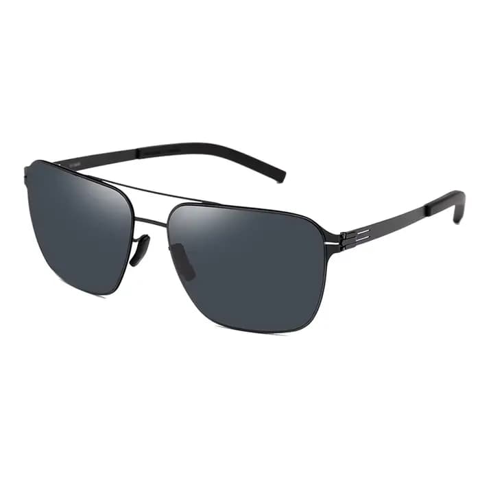 Lunettes de soleil sans vis, carrées, ultralégères, pour homme, de marque allemande, de luxe, pour l