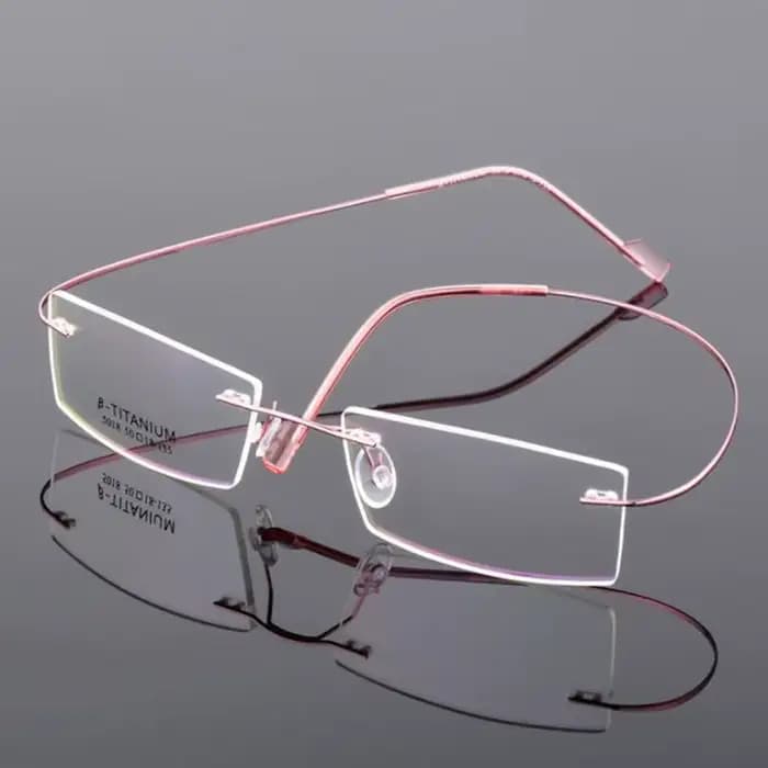 Lunettes légères sans bords en titane à petite monture, 5018, Prescription de lunettes-0.5 -1 -1.5 -