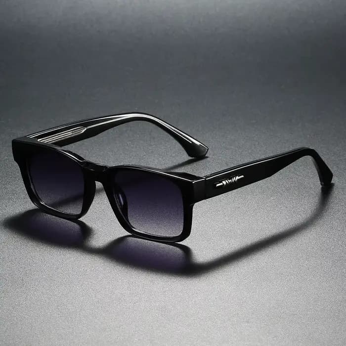 Lunettes de soleil polarisées carrées de qualité pour hommes, noyau métallique UV400 unisexe, pour v