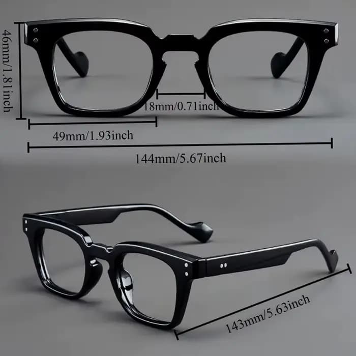 Un ensemble de 2 lunettes de lecture rondes et carrées vintage, adaptées aux hommes et aux femmes, c