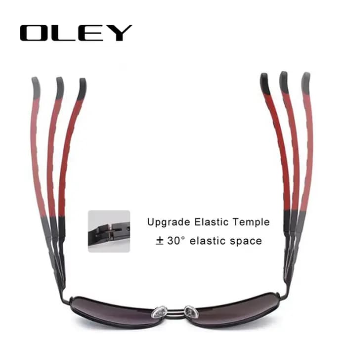 OLEY — Lunettes de soleil à verres polarisés pour hommes, mode contemporaine, protection des yeux, a