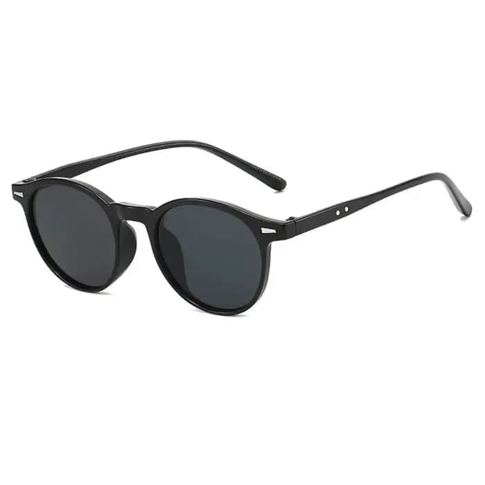 Lunettes de soleil rondes vintage punk pour femmes, lunettes de soleil rétro de luxe pour femmes, Oc
