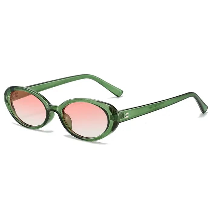 Lunettes de soleil ovales rétro vintage pour femme, lunettes de soleil rondes de marque 2024 pour ho