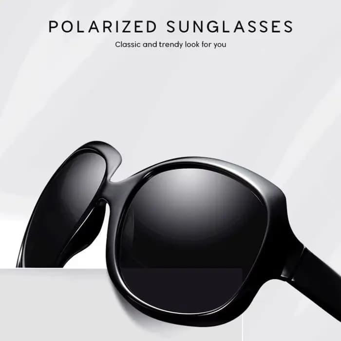 Lunettes de soleil polarisées pour femmes, surdimensionnées, à la mode, protection UV400, sport à la