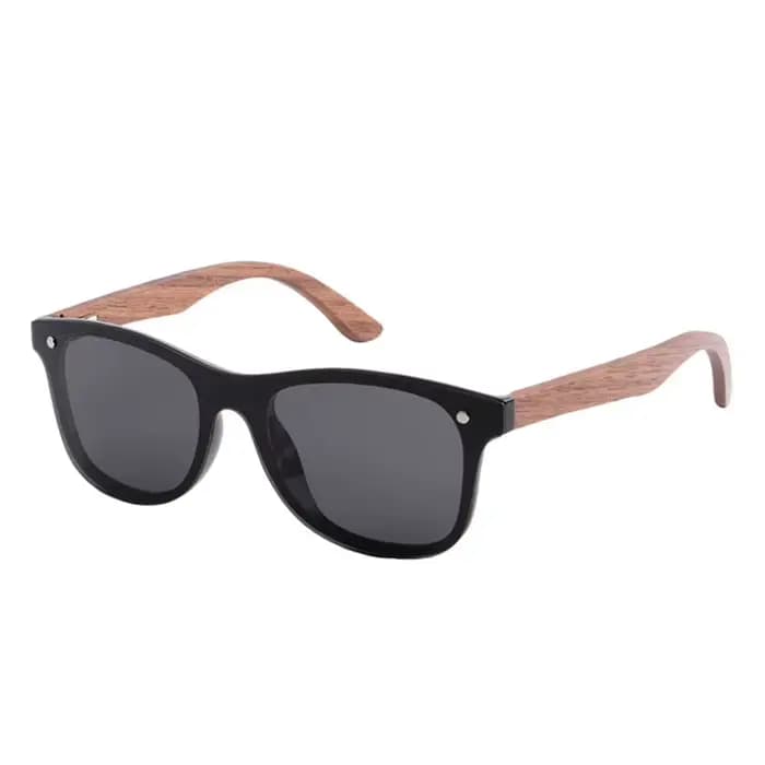 LONSY-Lunettes de soleil rétro en bois pour hommes et femmes, en bambou, design de marque de luxe, v