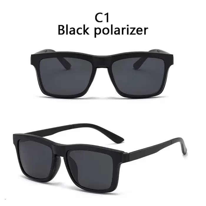 Lunettes de soleil polarisées hommes femmes 2 en 1 pince magnétique sur lunettes TR90 optique Prescr