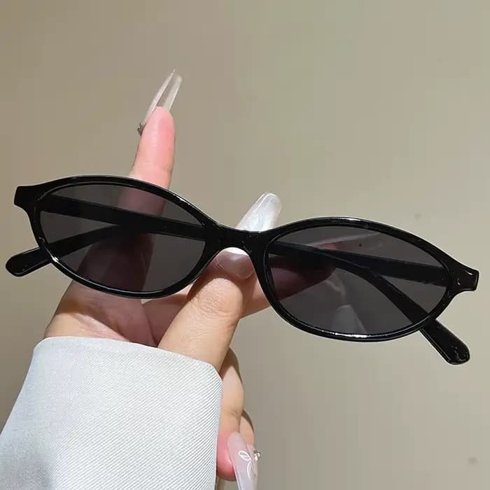 Lunettes de soleil ovales rétro pour femmes, monture petite, orange, tendance, pour activités de ple