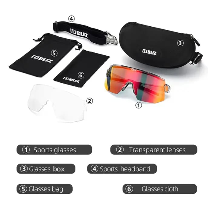B BLIZ Breeze Premium lunettes de cyclisme UV400-2 HD lentille unisexe lunettes de soleil de sport p