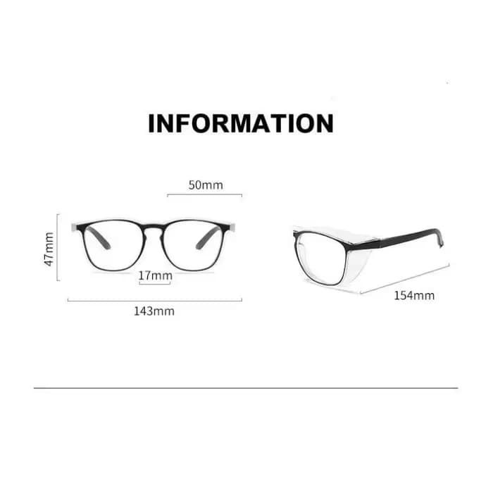 Lunettes de sécurité Anti-buée, lunettes de protection, boucliers latéraux, protection Anti-lumière