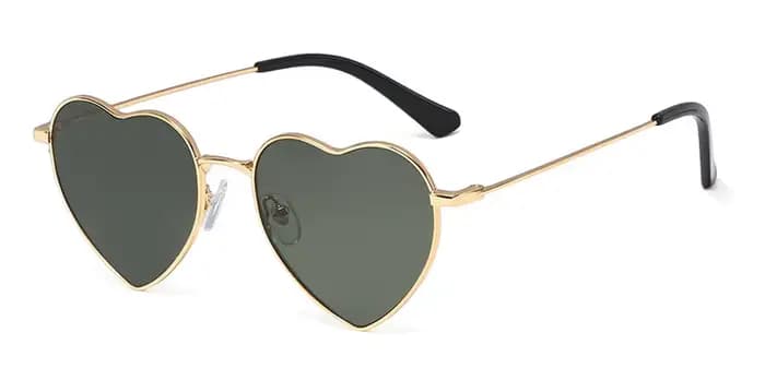 Lunettes de soleil polarisées en forme de cœur pour femmes, pour mariage, enterrement de vie de jeun
