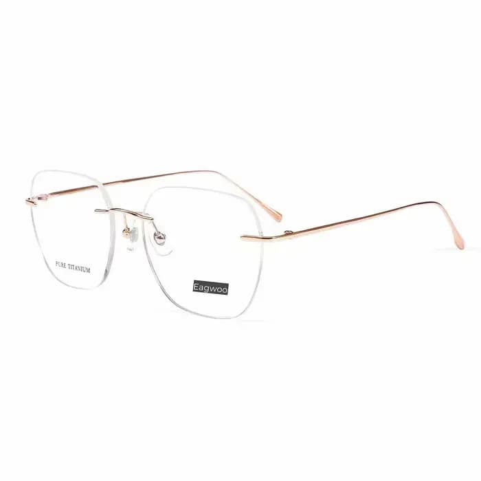 Lunettes de vue sans monture en titane pur, lunettes sans cadre, lunettes pour contrevenants, longue
