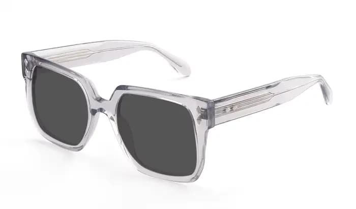 Acétate Vintage tortue carré lunettes De soleil pour hommes femmes nuances polarisées grand cadre lu