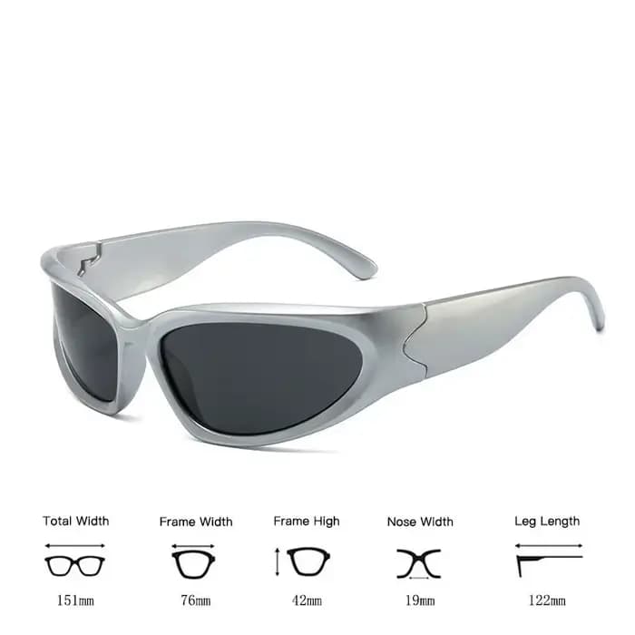 Lunettes de soleil de sport punk pour hommes et femmes, lunettes de soleil de créateur, nuances vint