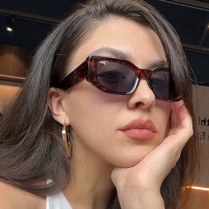 Lunettes de soleil de mode Ruiao 2026, nouveau modèle noir classique rétro de marque, monture épaiss