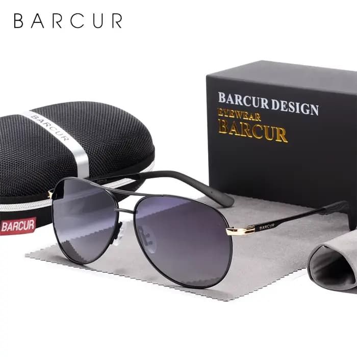 BARCUR – lunettes de soleil polarisées pour femmes, dernier dégradé, pilote, gafas oculos de sol mas