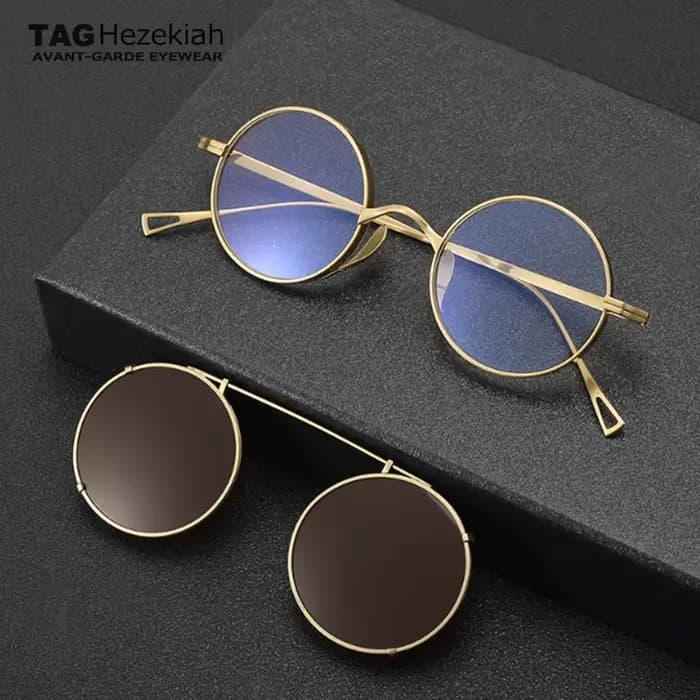 Lunettes de soleil polarisées en titane de haute qualité, à Clip, pour la conduite, monture pour hom