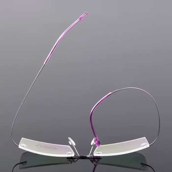 Lunettes légères sans bords en titane à petite monture, 5018, Prescription de lunettes-0.5 -1 -1.5 -