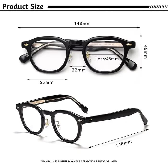 HBK rétro ovale lunettes montures lentilles transparentes hommes haute qualité TR-90 cadre lunettes