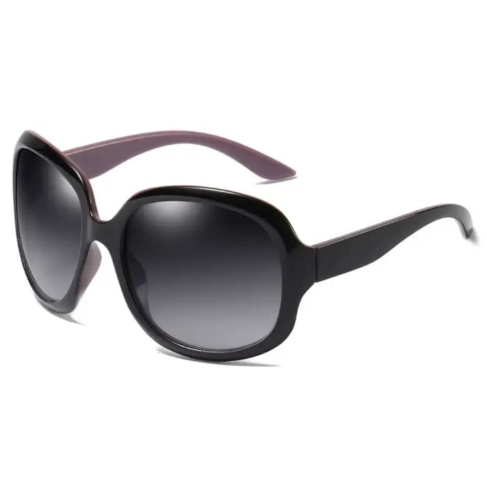 FUQIAN marque Design élégant polarisé surdimensionné rond lunettes de soleil femmes Simple mode gran