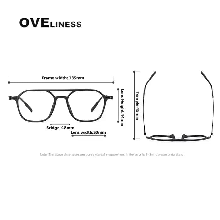 Monture de lunettes en titane 2025 acétate pour hommes et femmes, montures de lunettes carrées rétro