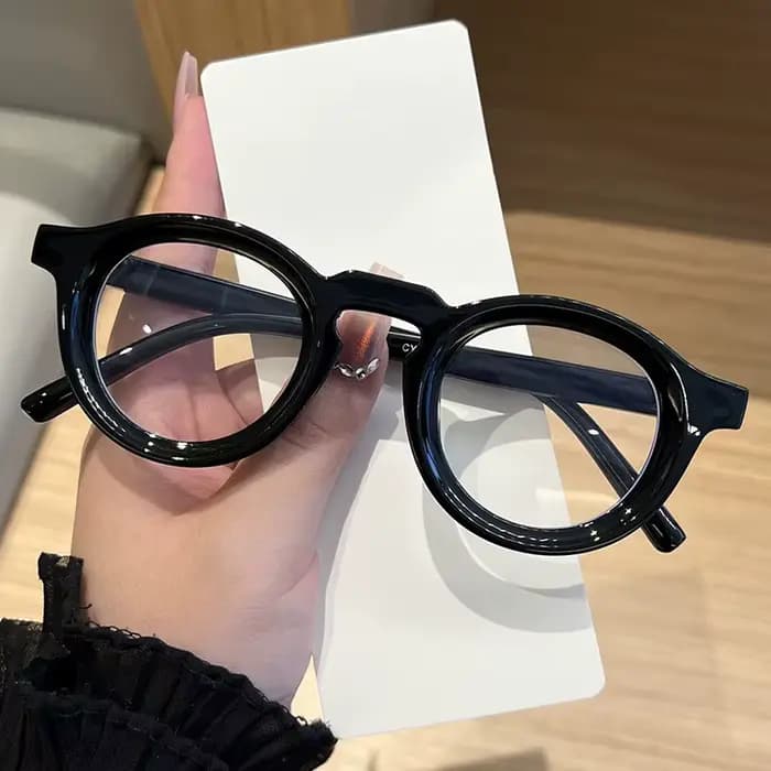 Lunettes rétro européennes et américaines à petite monture ronde, simples et à la mode, élégantes et