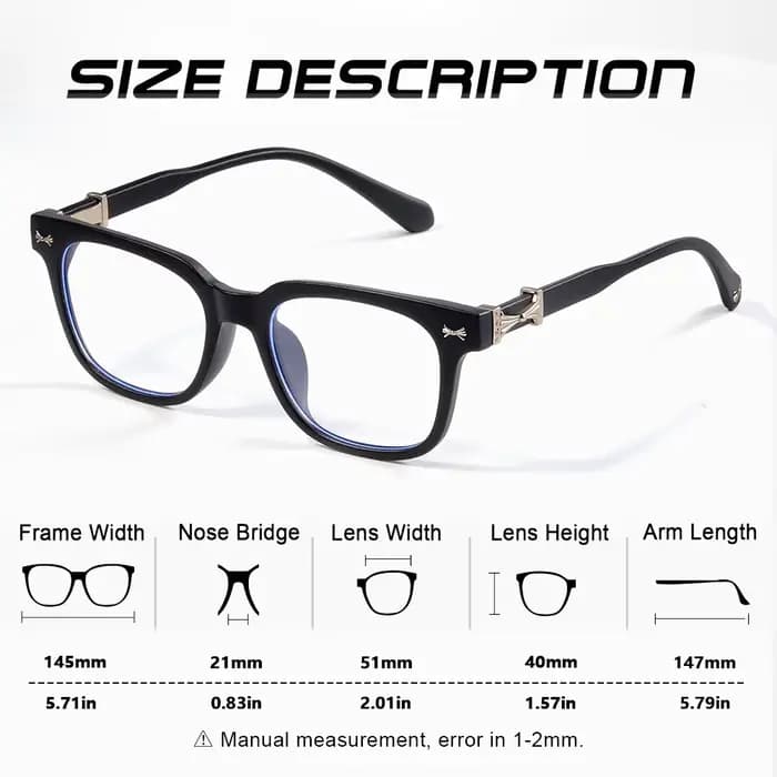 CRIXALIS 10 pièces Anti lumière bleue lunettes pour femmes hommes carré décontracté neutre pour Hall