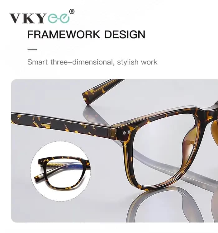 VICKY classique minimaliste géométrique Design personnalisable Prescription lunettes pour femmes Pro