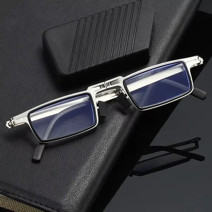 Lunettes de lecture pliantes rétro pour hommes/femmes, monture métallique, Anti-lumière bleue, avec