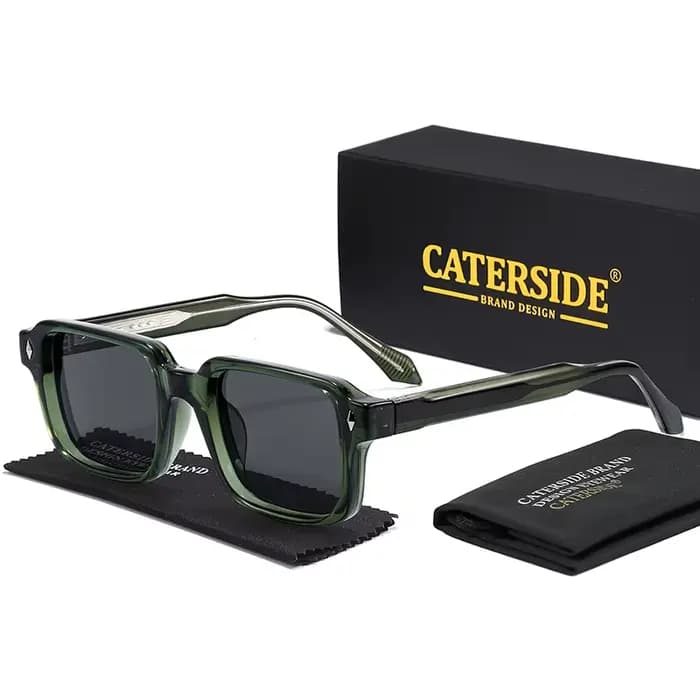 CATERSIDE mode hommes lunettes de soleil carrées marque Design branches conseils lunettes de soleil