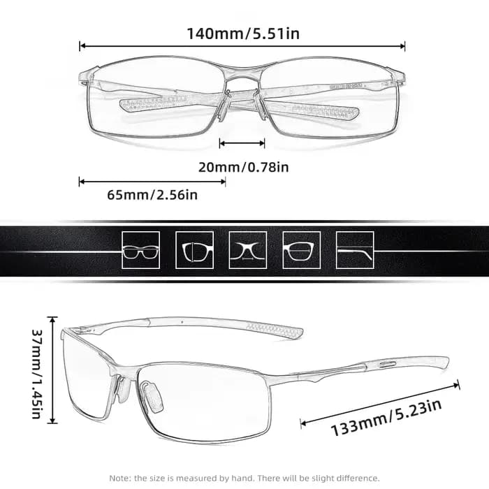 Lunettes de soleil polarisées pour hommes conduite UV400 haute qualité femmes lunettes Rectangle lun