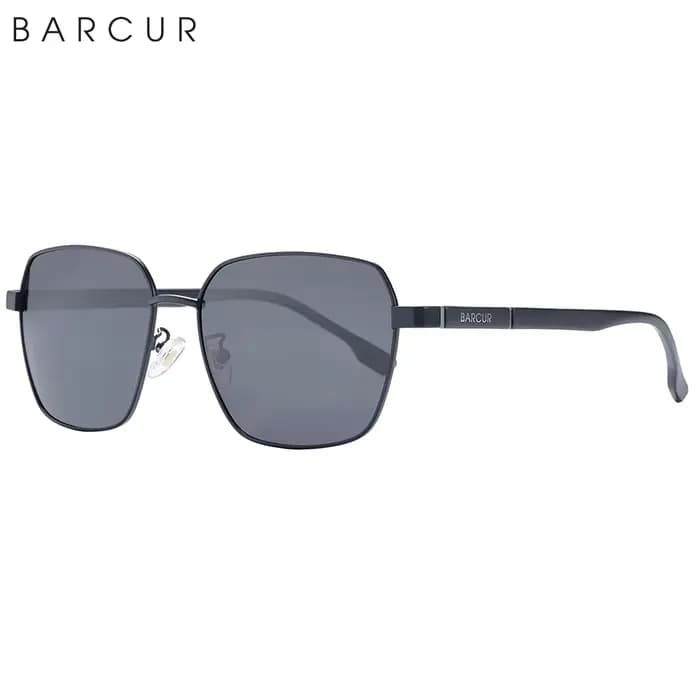 BARCUR Design-Lunettes de soleil carrées surdimensionnées pour hommes et femmes, lunettes de soleil